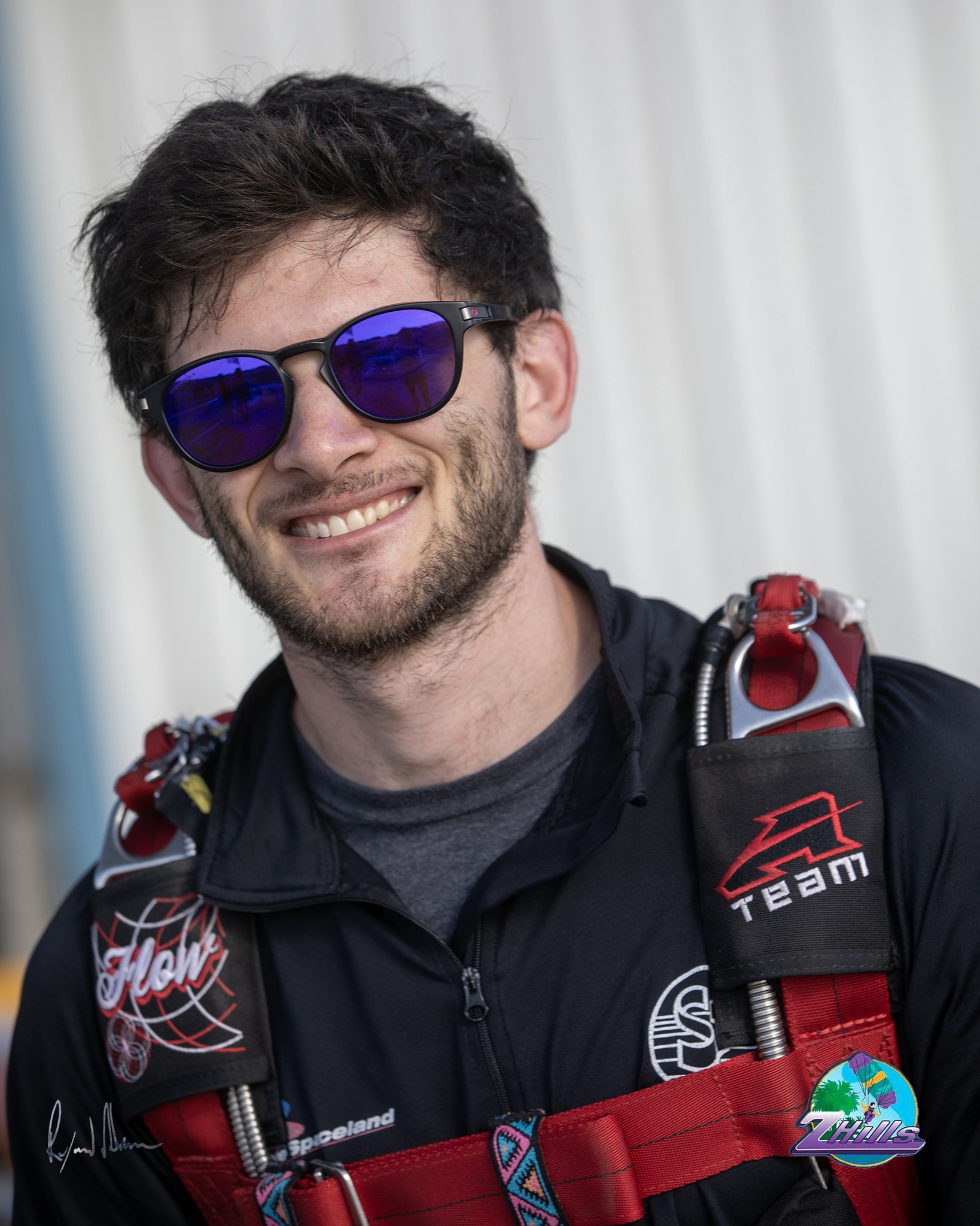 Justin Bender skydiving